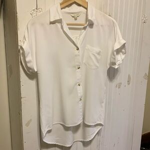 White 100% rayon blouse Sim & Sam